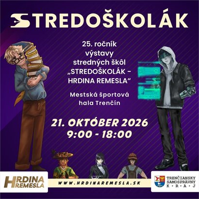 Stredoškolák – Hrdina remesla 2026 predstaví možnosti štúdia v modernej župe